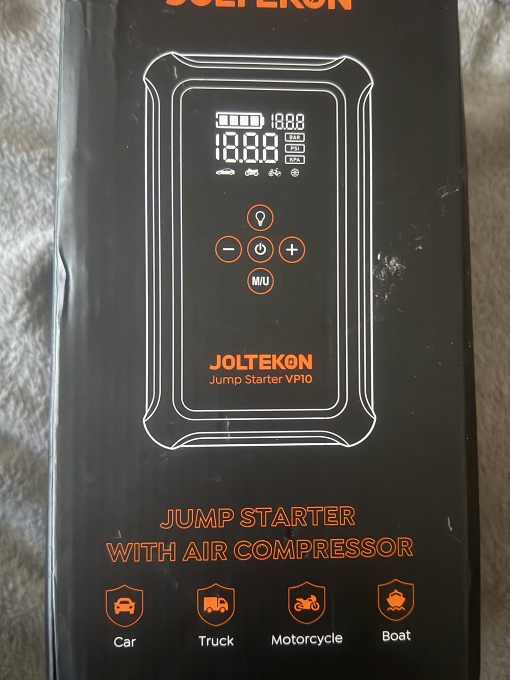 JOLTEKON Car Battery Jump Starter with Air Compressor 4500A 150PSI, Car Jumpe